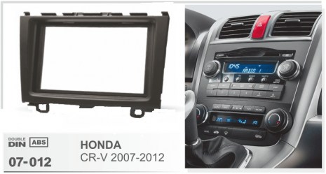 ΠΛΑΙΣΙΟ ΠΡΟΣΘΗΚΗ ΠΡΟΣΟΨΗ 1 & 2 DIN για οθόνη ή R/CD  Honda CR-V 2007-20012 - 53.199  <2A>