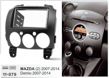 ΠΛΑΙΣΙΟ ΠΡΟΣΘΗΚΗ ΠΡΟΣΟΨΗ RC/D Πρόσοψη Mazda 2 ’07-’14   11-079