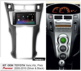 Multimedia Oem Pioneer Toyota Yaris 2006+ radio bluetooth usb mirroring