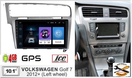 Εργοστασιακό multimedia ice για VW GOLF 7 2013+  Android 10-4GB ,10inch , με GPS , WI-FI , Radio, Bluetooth, USB, Mirrorlink , 4