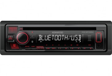 KENWOOD KDC-BT440U CD bluetooth USB RED COLOUR aux σχεδιασμένο για ios & android 1 RCA Preouts (2,50V)