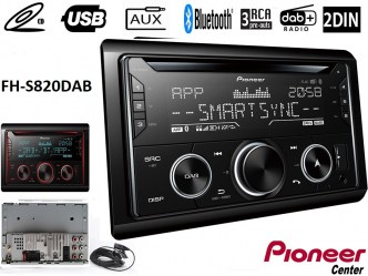 PIONEER FH-S820DAB 2DIN RADIO + (DAB) CD USB Bluetooth