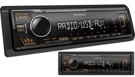 KENWOOD KMM-105AY * RADIO * USB * AUX * Πορτοκαλί