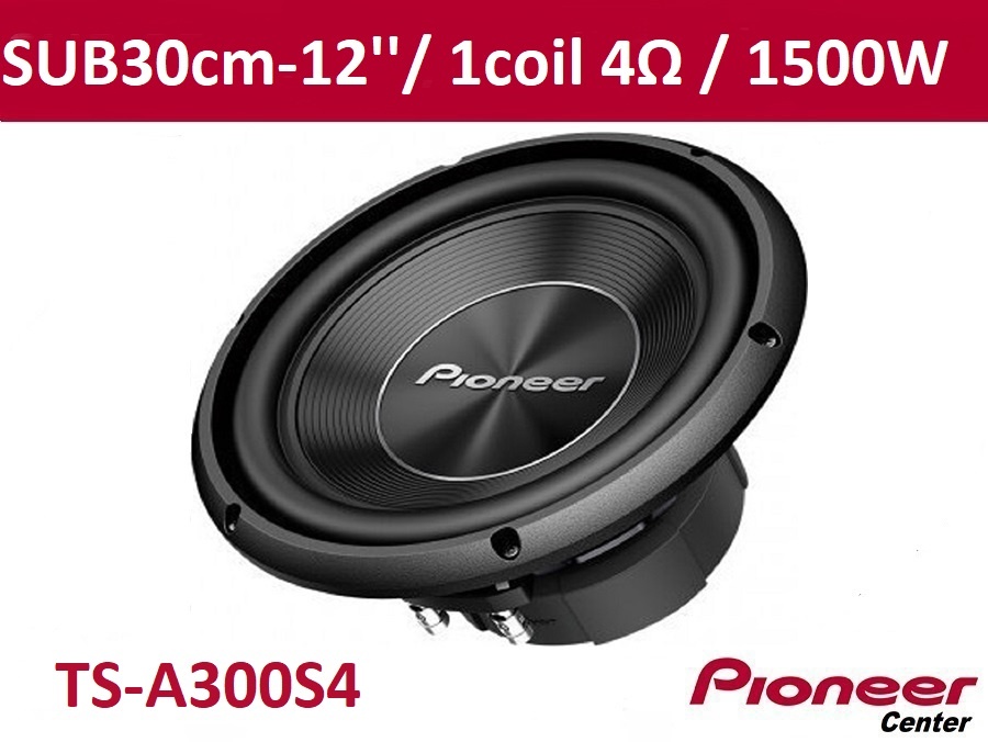 SUB 12'' PIONEER TS-A300s4 1500W   one coil..